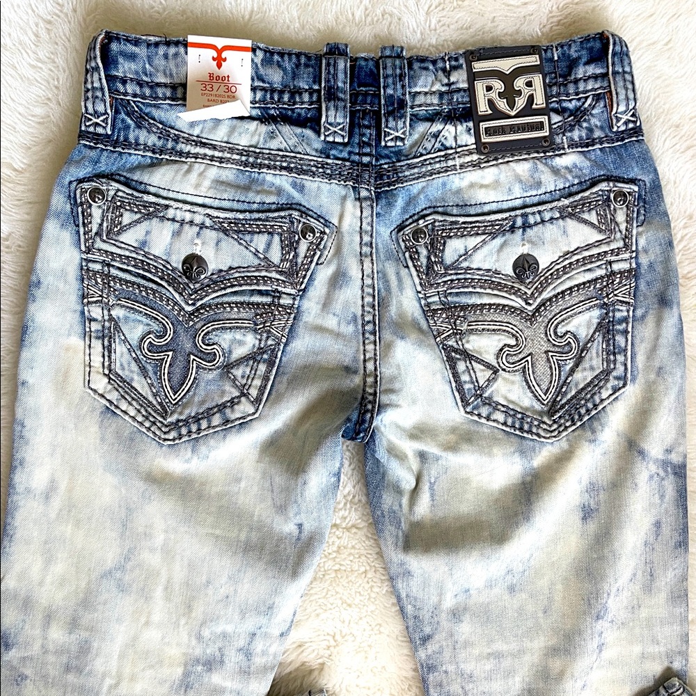 Rock Revival Bard Boot Cut Jeans Size 33/30